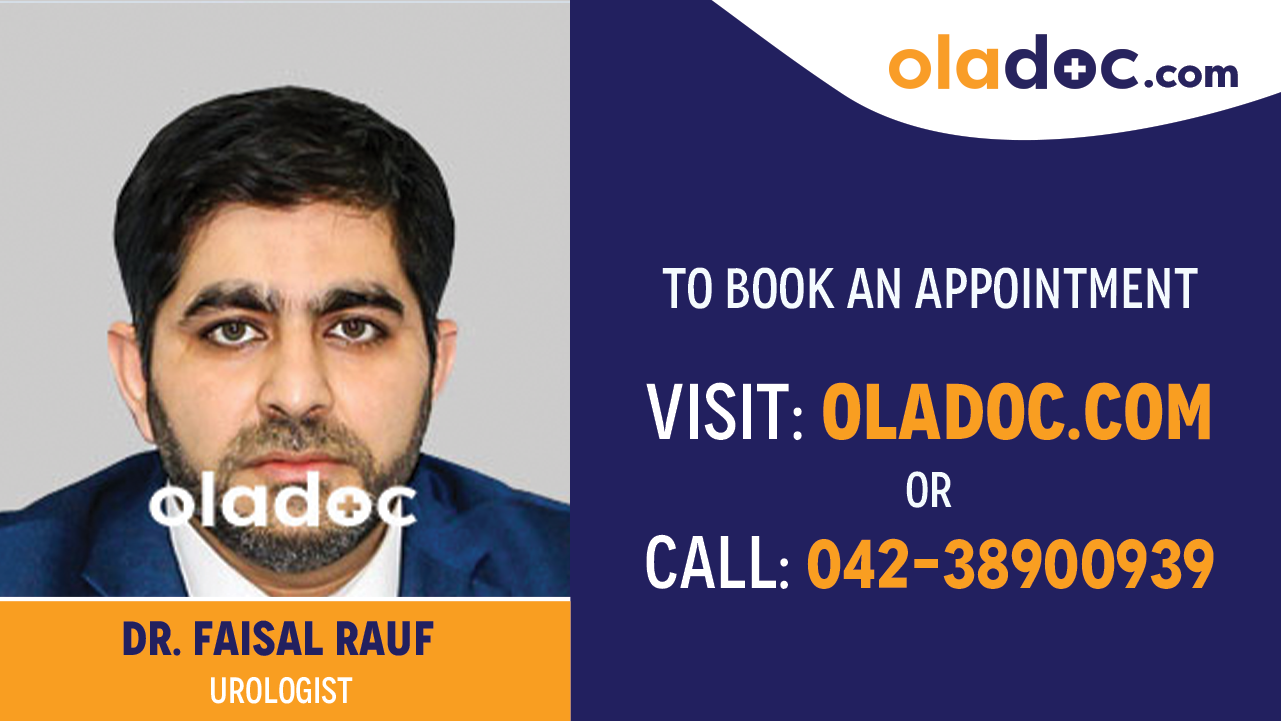 Book appointment with Dr. Faisal Rauf -best  Urologist Islamabad